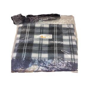 Royal Rossi Scarf  100% Cashmere made In  inner Mongolia grey black and white